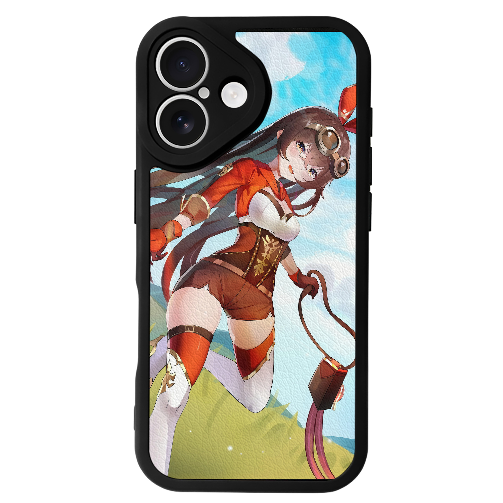 げんし神 genshin 【iPhone 16シリーズ対応】シリコンスマホケース（レザー調） 材質：シリコン